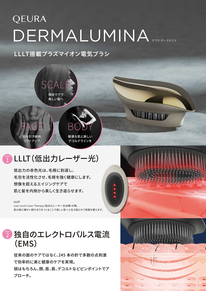 LLT搭載プラズマイオン電気ブラシ