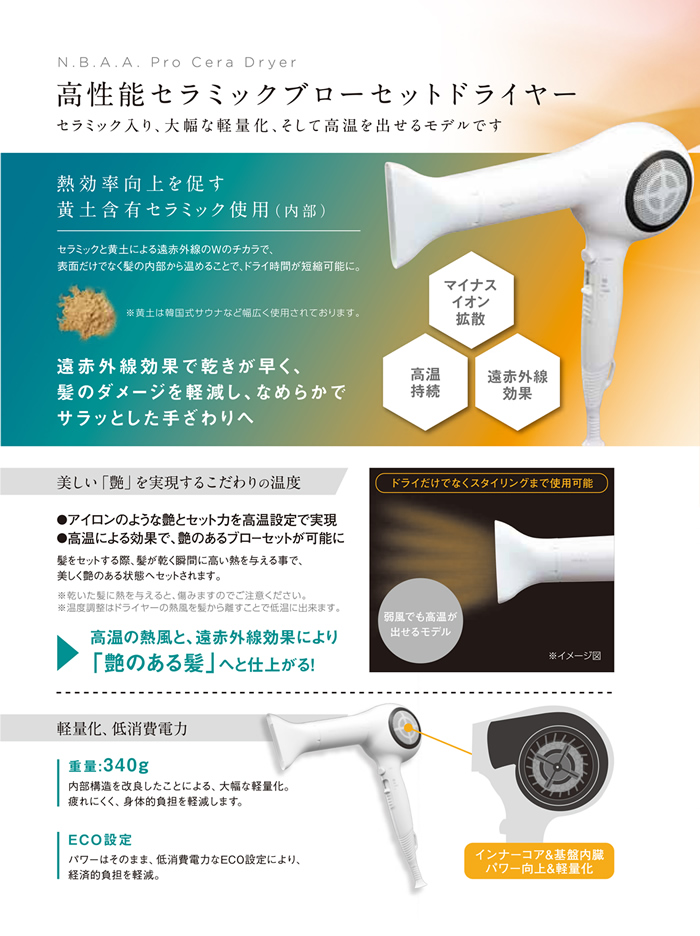 N B A A プロセラドライヤー 器具 消耗品 山本美材株式会社